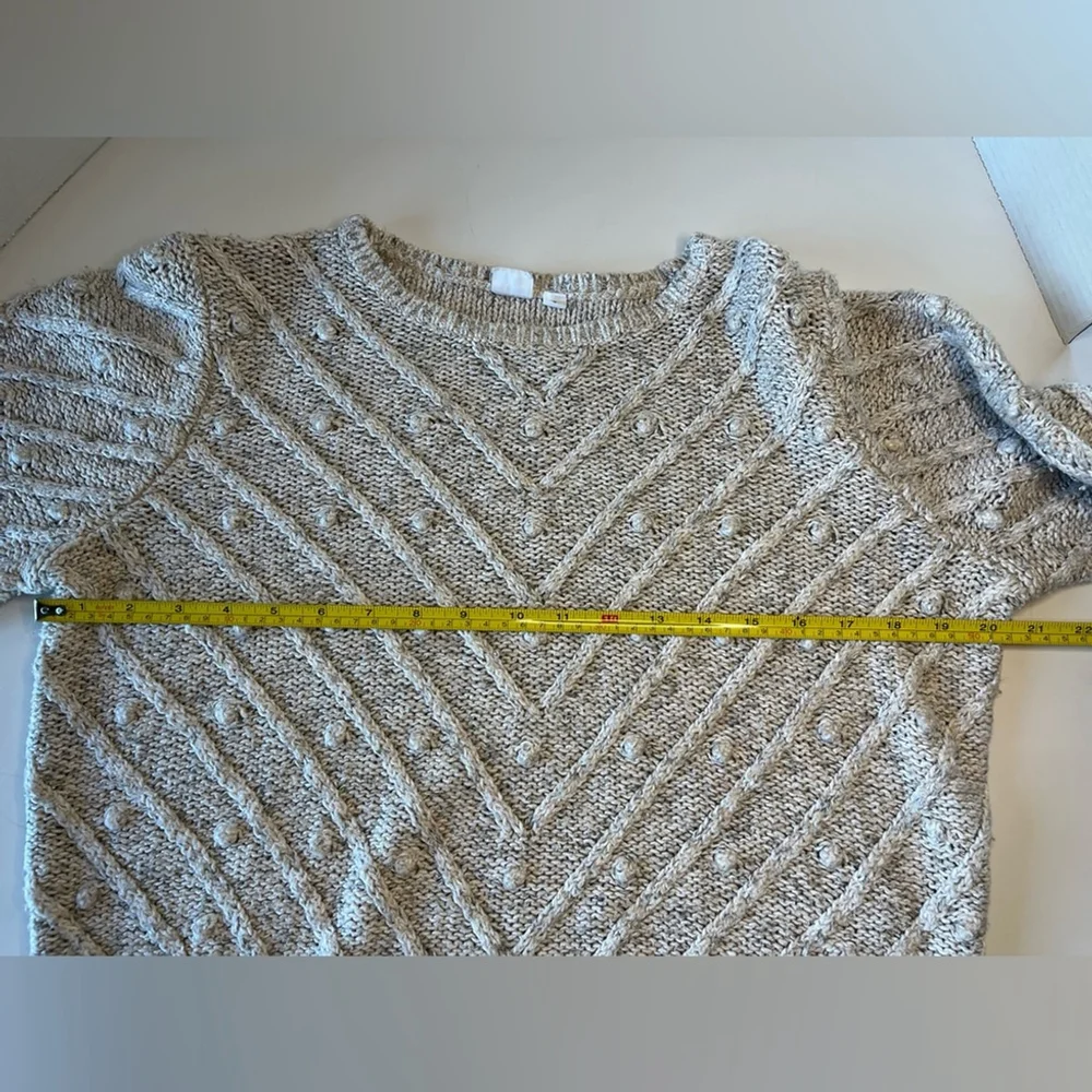 GAP Womens Cable Knit Sweater Beige - Picture 7 of 7